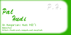 pal hudi business card